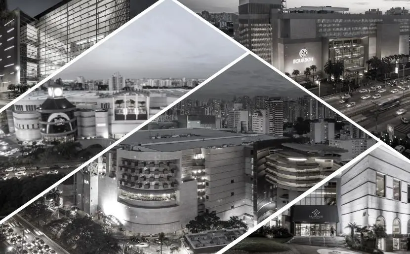 Amplo portfólio de shoppings, galerias e propriedades externas para feiras e eventos.